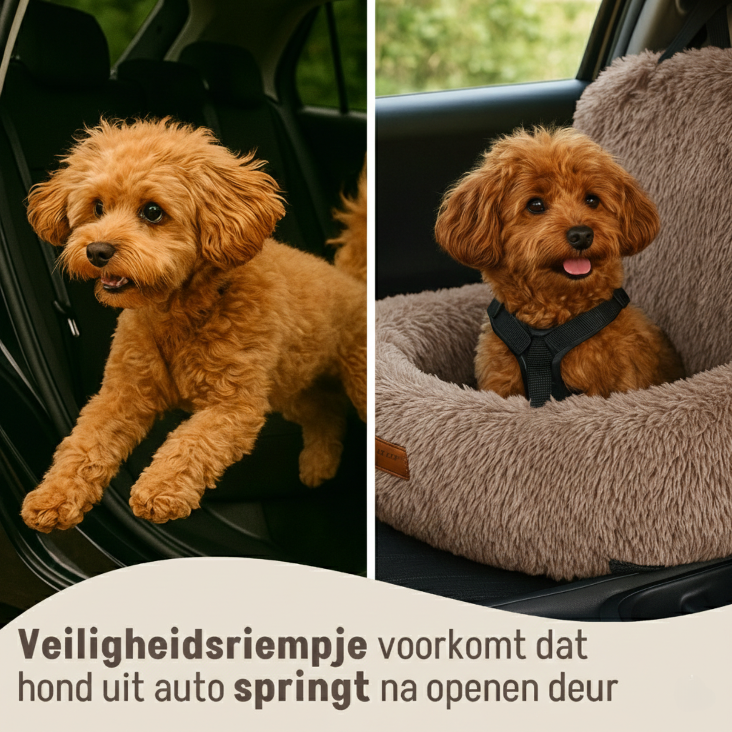 Autostoel Fluffy - De Ideale Hondenstoel Voor Onderweg