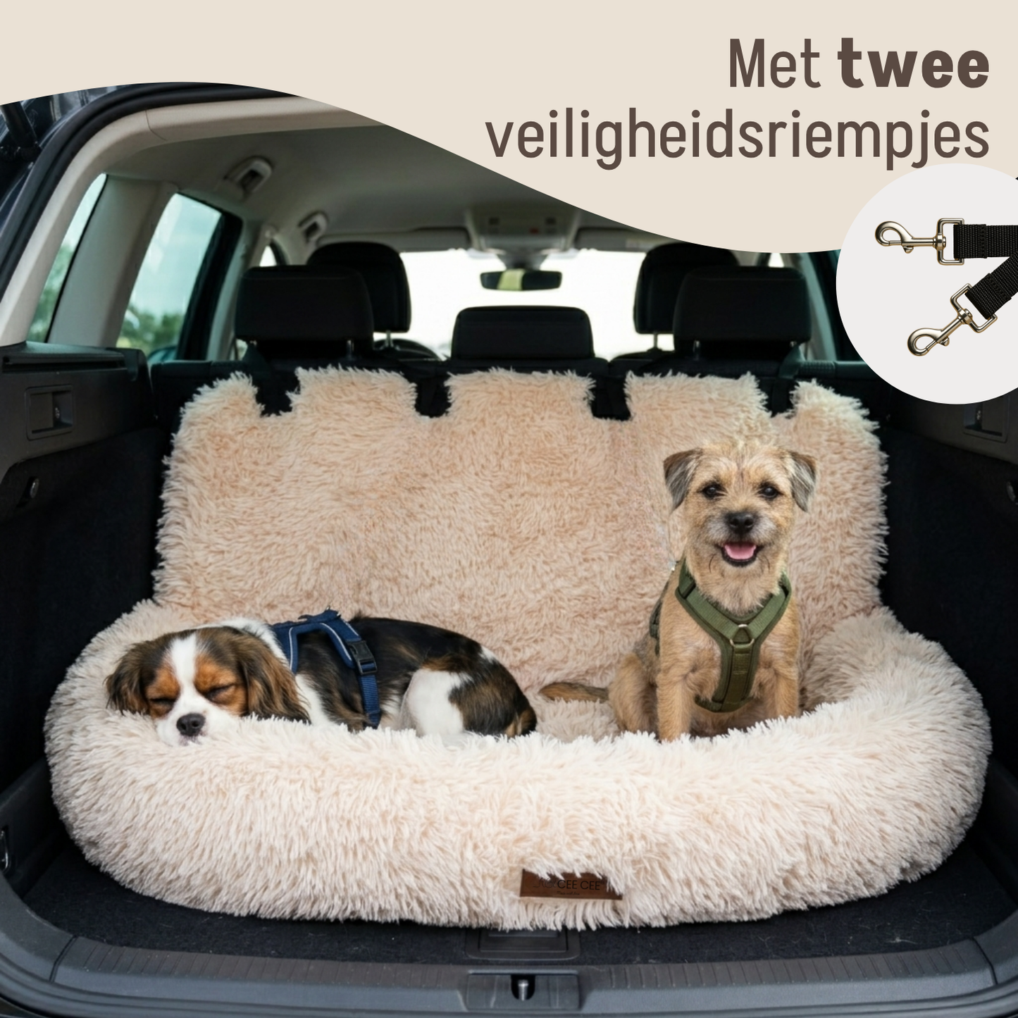 Fluffy Car Seat - The Ideal Dog Seat for On the Go