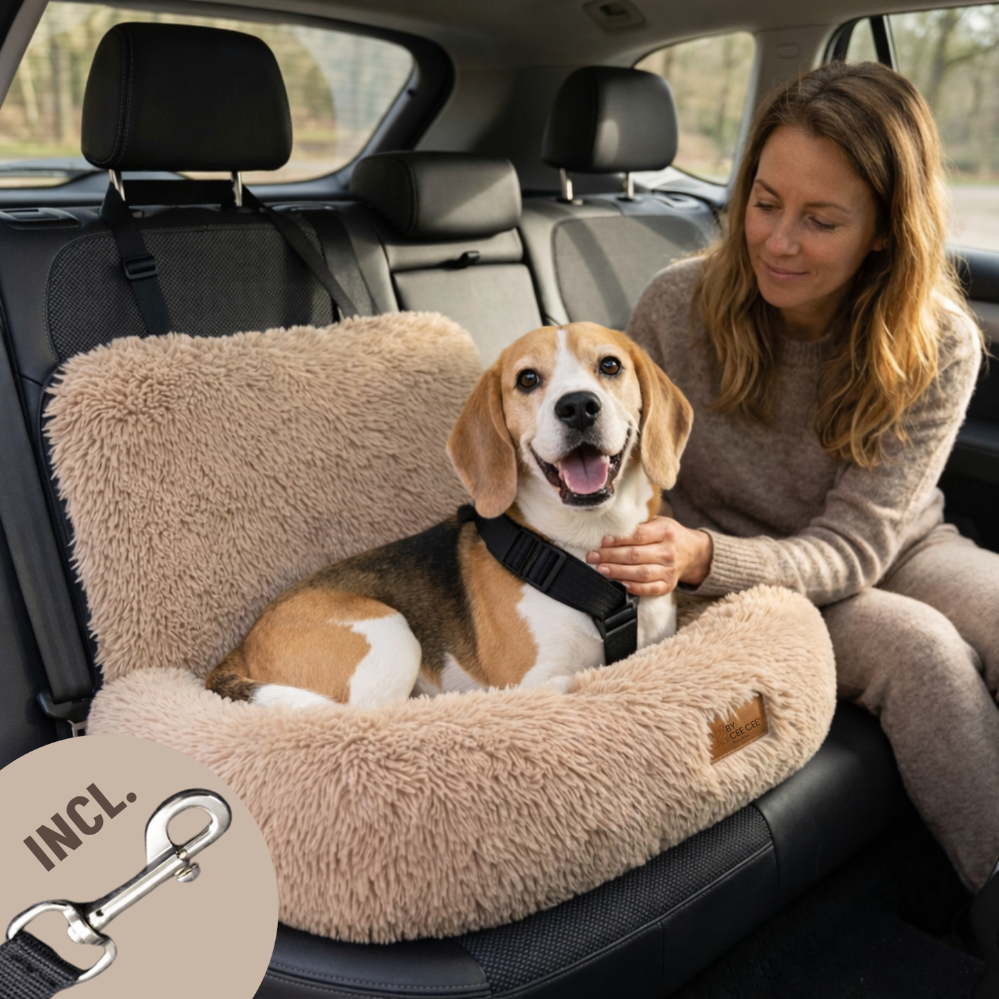 Fluffy Car Seat - The Ideal Dog Seat for On the Go