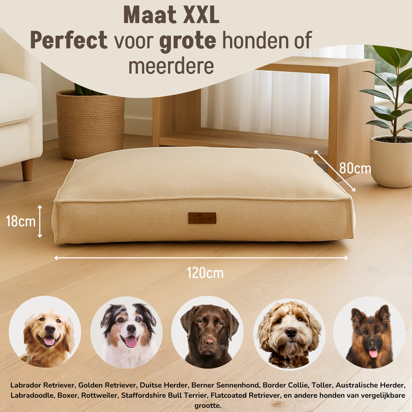 Orthopädisches Hundekissen, Schaumstoffflockenfüllung