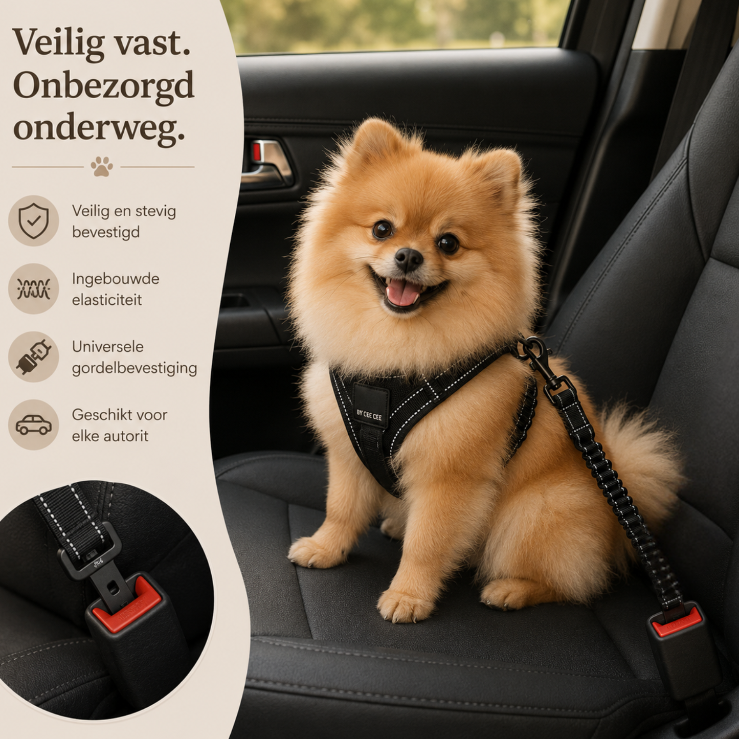Honden Auto Gordel Schok Absorberend