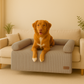 By Cee Cee Hondendeken Bank - Ribstof - Mokka Taupe - MAAT L