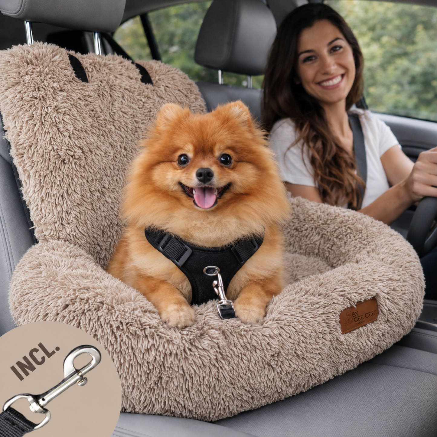 Autostoel Fluffy - De Ideale Hondenstoel Voor Onderweg