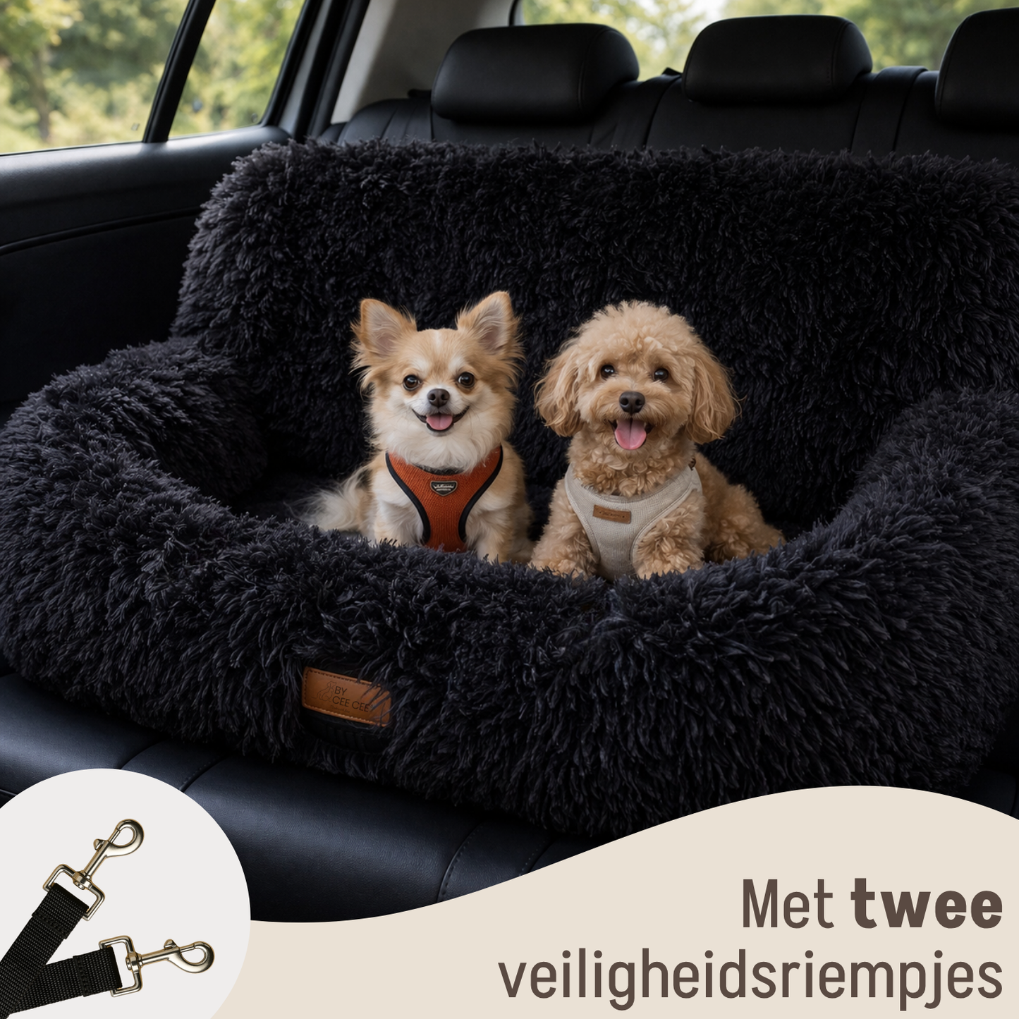 Fluffy Car Seat - The Ideal Dog Seat for On the Go