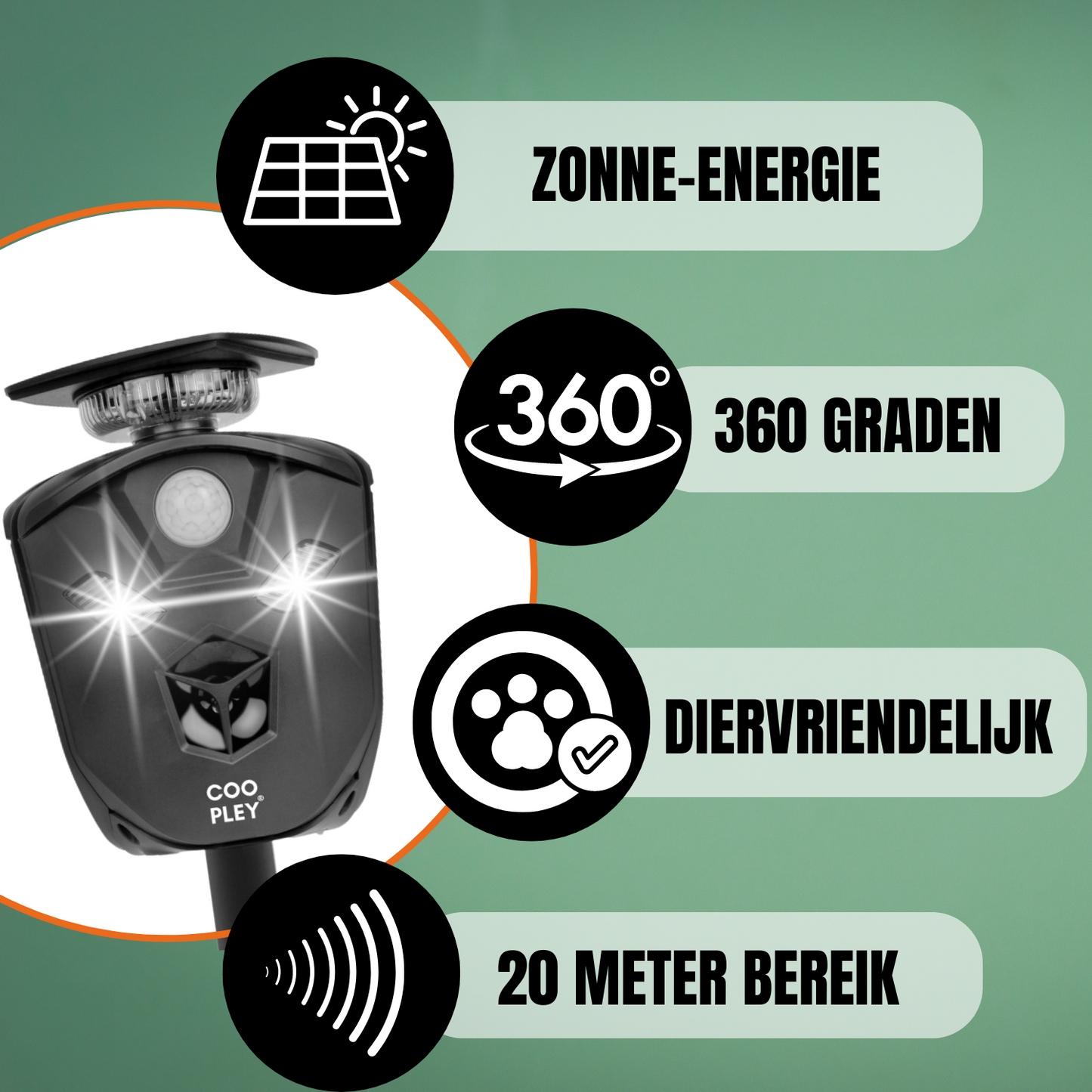 360 Graden Ultrasone Dierenverjager