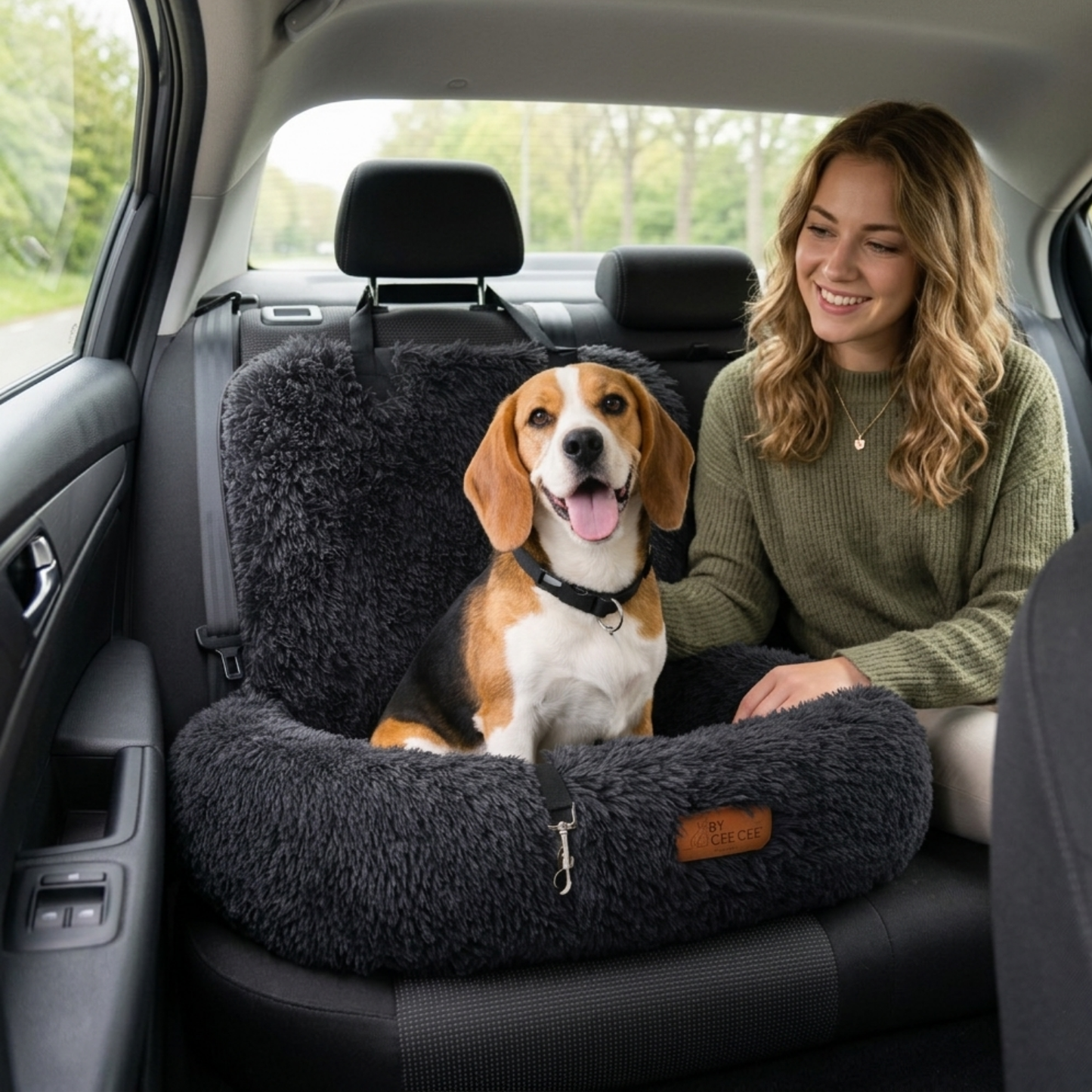 Fluffy Car Seat - The Ideal Dog Seat for On the Go
