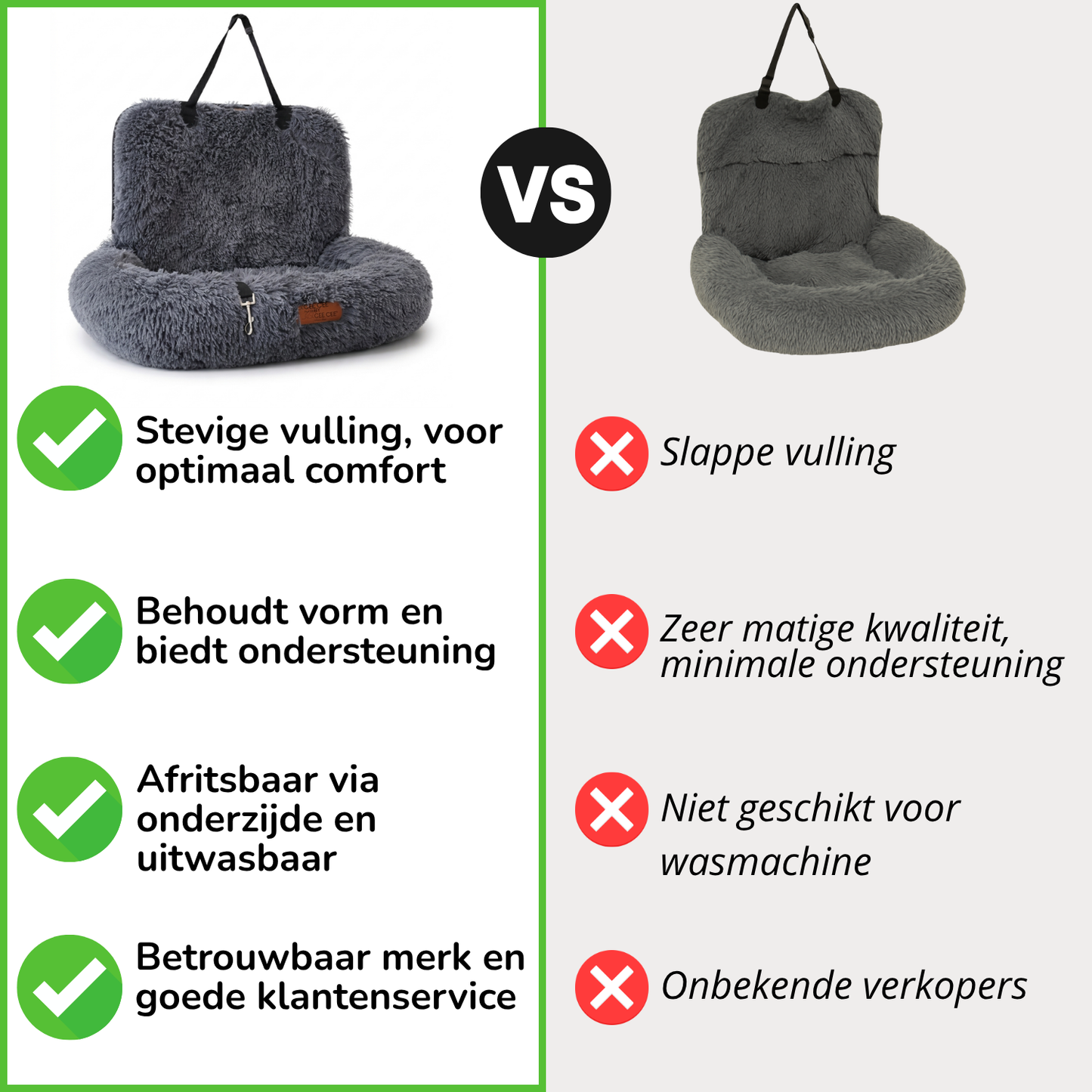 Fluffy Car Seat - The Ideal Dog Seat for On the Go