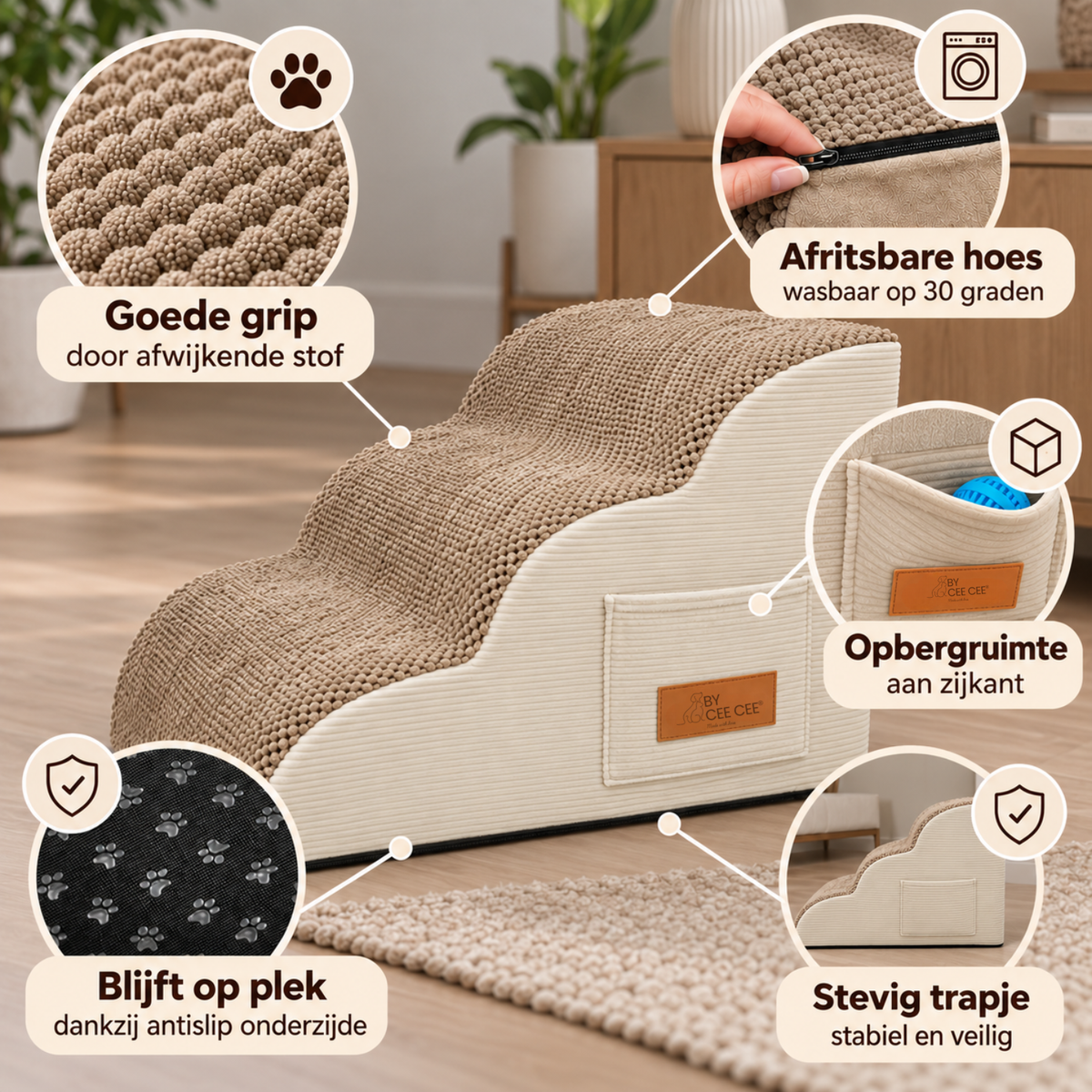 Anti-Rutsch-Hundetreppe von Cee Cee