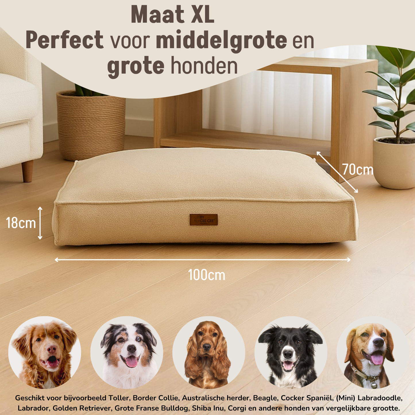 Orthopädisches Hundekissen, Schaumstoffflockenfüllung