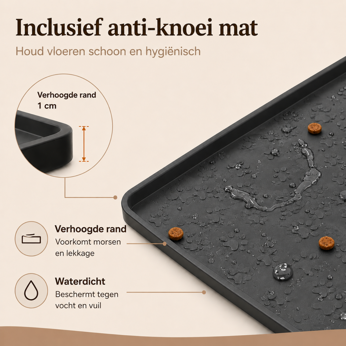Verstelbare Dubbele Voerbak Met Anti-knoeimat