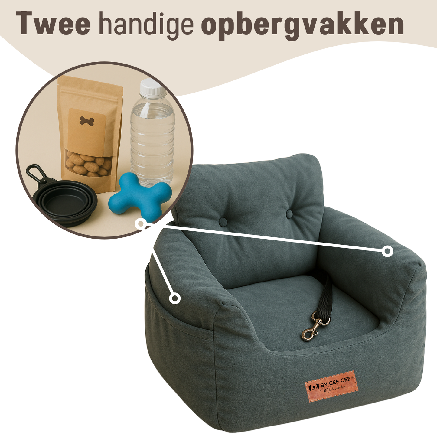 hond autostoel veiligheid comfort reis huisdier gordel