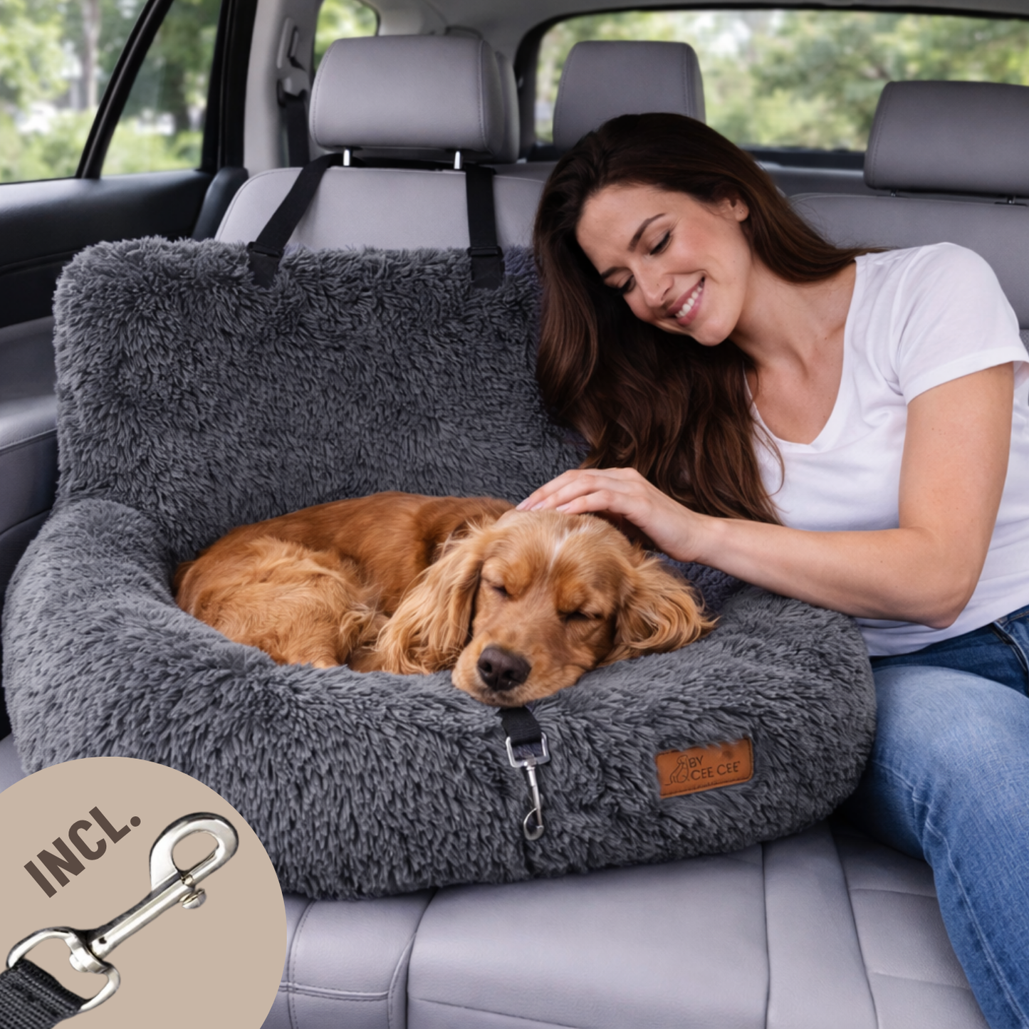 Fluffy Car Seat - The Ideal Dog Seat for On the Go
