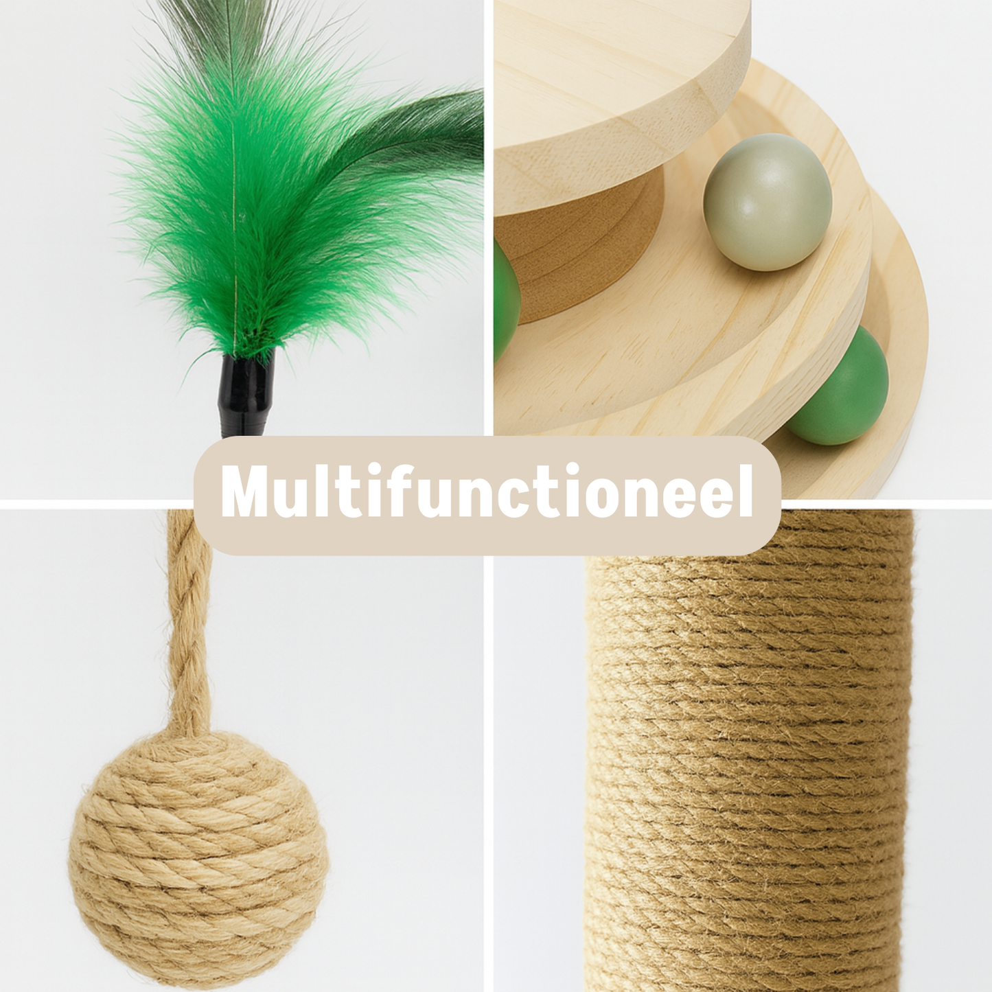 Luxe Houten Krabpalen