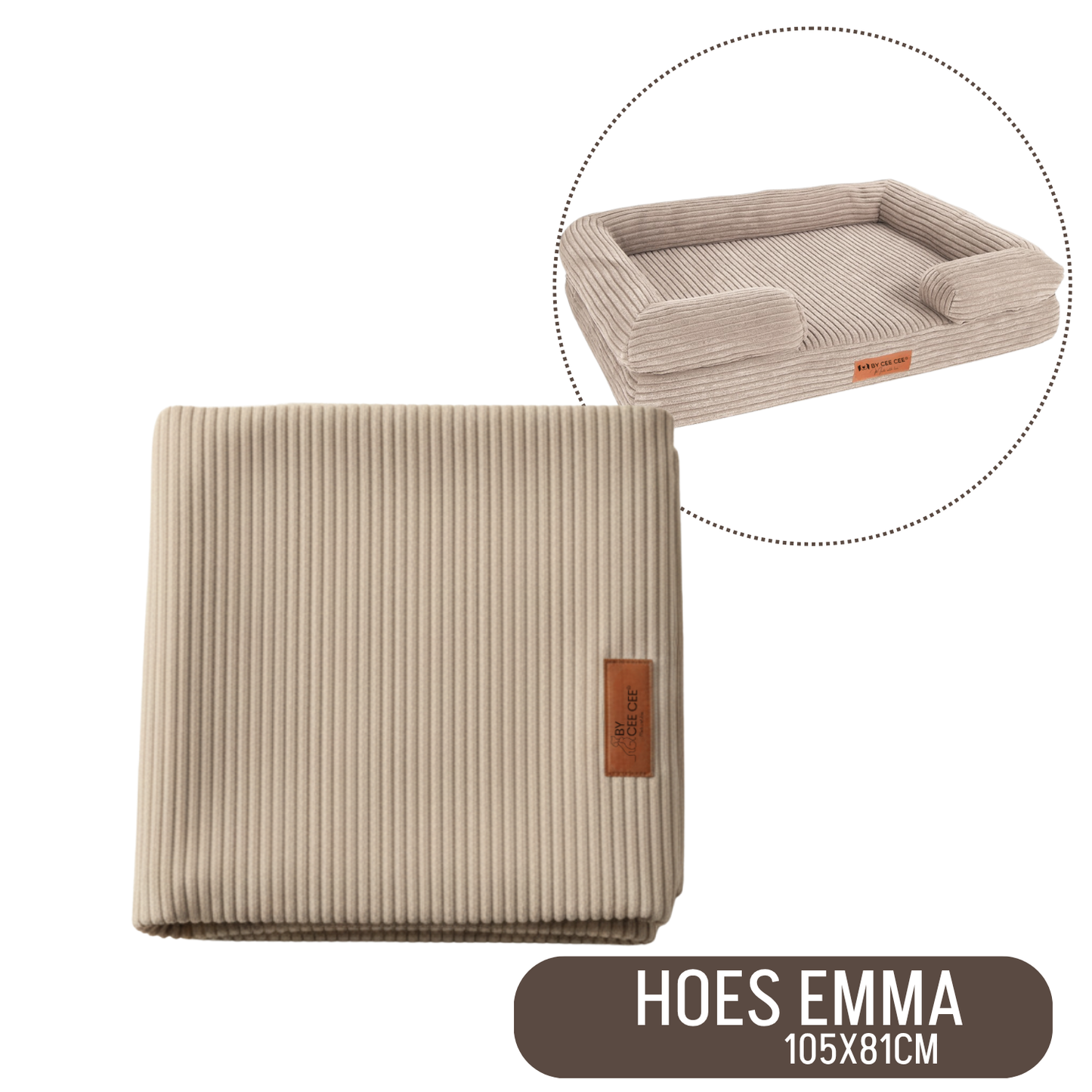 Losse Hoezen Orthopedische Mand 105x81cm