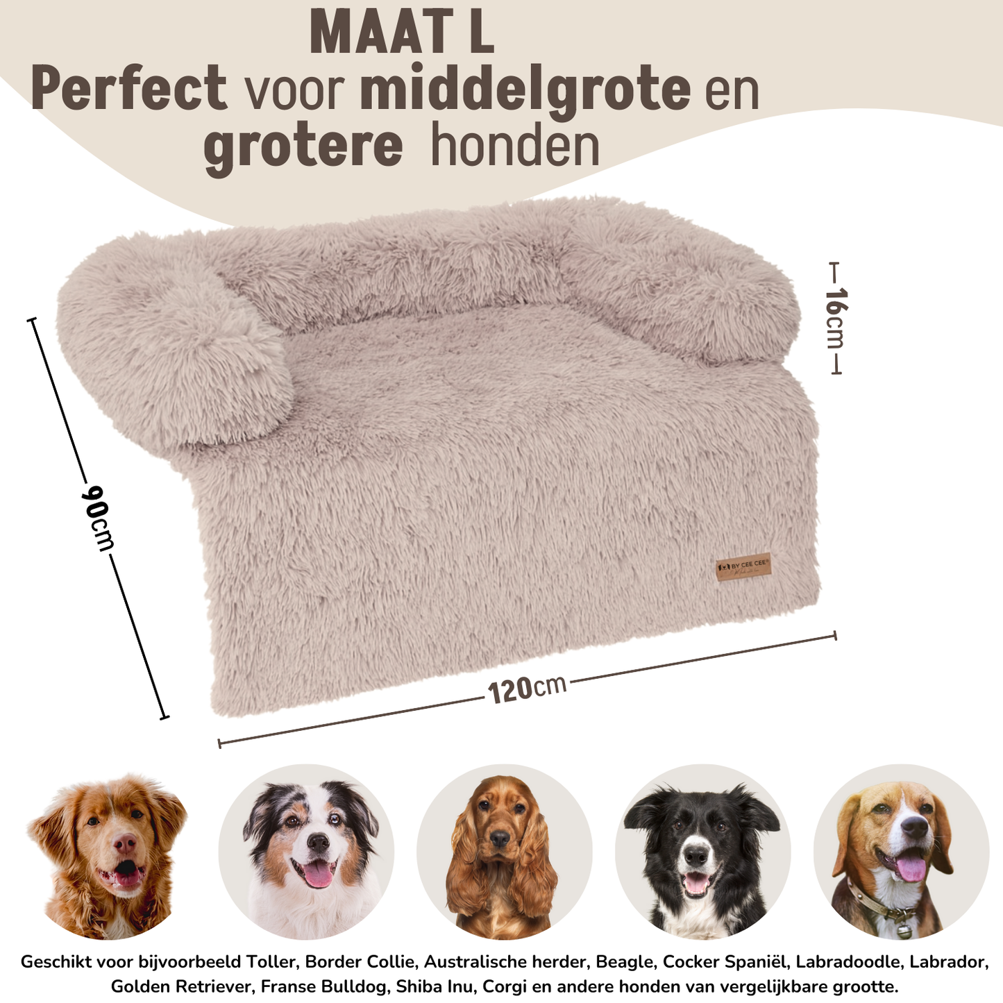 By Cee Cee Fluffy Hondendeken Bank