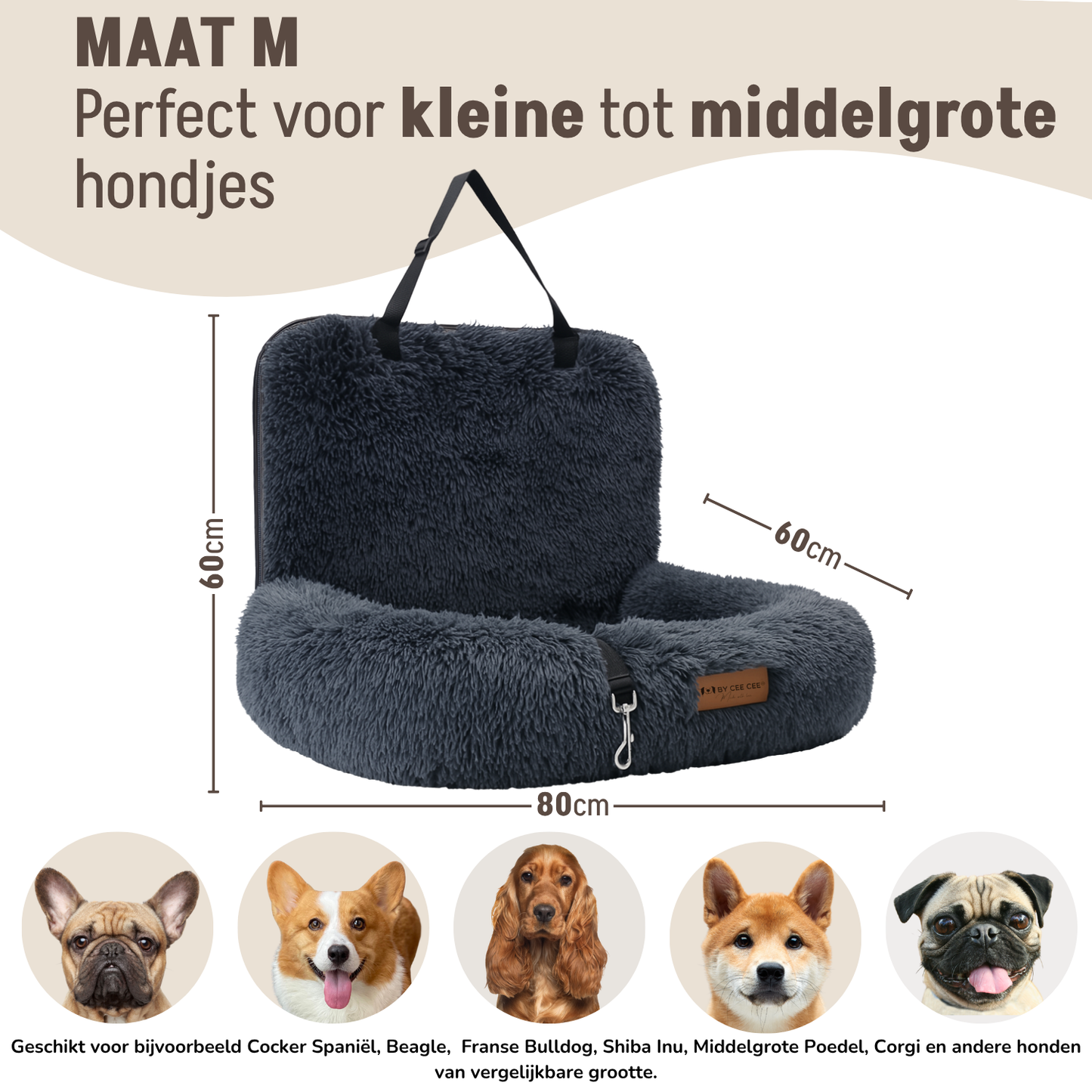 Autostoel Fluffy - De Ideale Hondenstoel Voor Onderweg