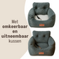 Trendy hondenzetel die past bij industrieel interieur
