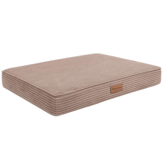 By Cee Cee Origineel Orthopedisch Hondenkussen Ribstof Mokka Taupe 100x70cm
