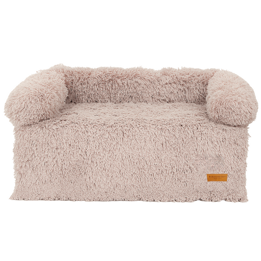 By Cee Cee Fluffy Hondendeken Bank - Mokka Taupe - MAAT L