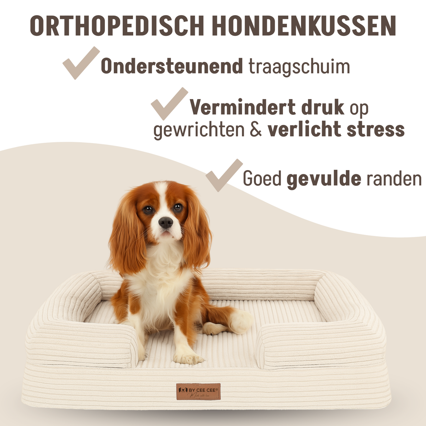 By Cee Cee Orthopedische Hondenmand 5 Soorten