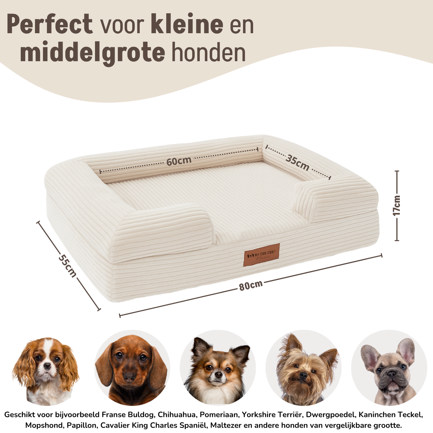 By Cee Cee Orthopedische Hondenmand 5 Soorten