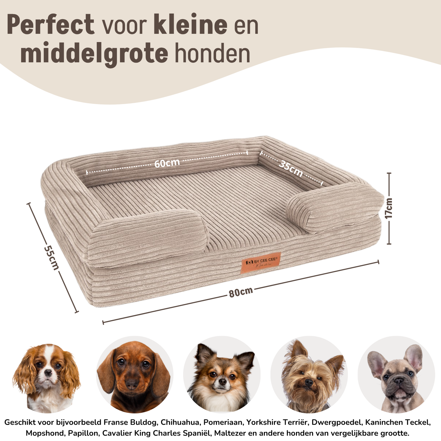By Cee Cee Orthopedische Hondenmand 5 Soorten