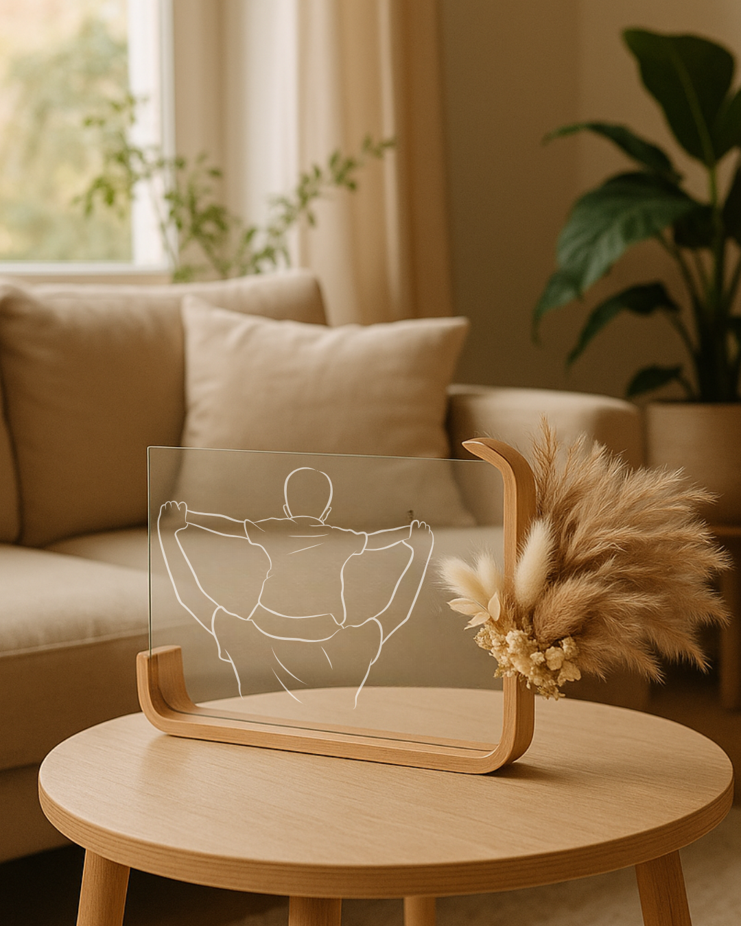 Framed Love - Gepersonaliseerde Lijntekening