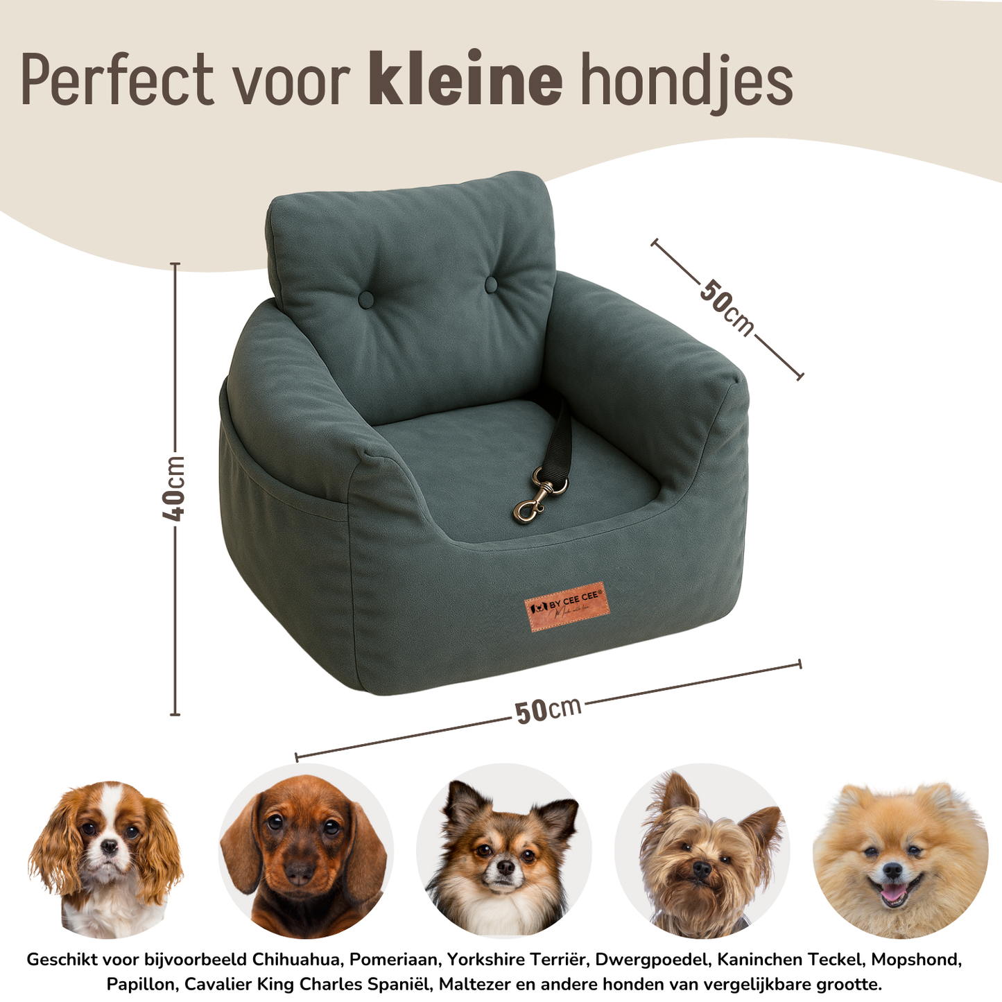 Praktische hondensofa voor eenvoudig schoonmaken en onderhoud