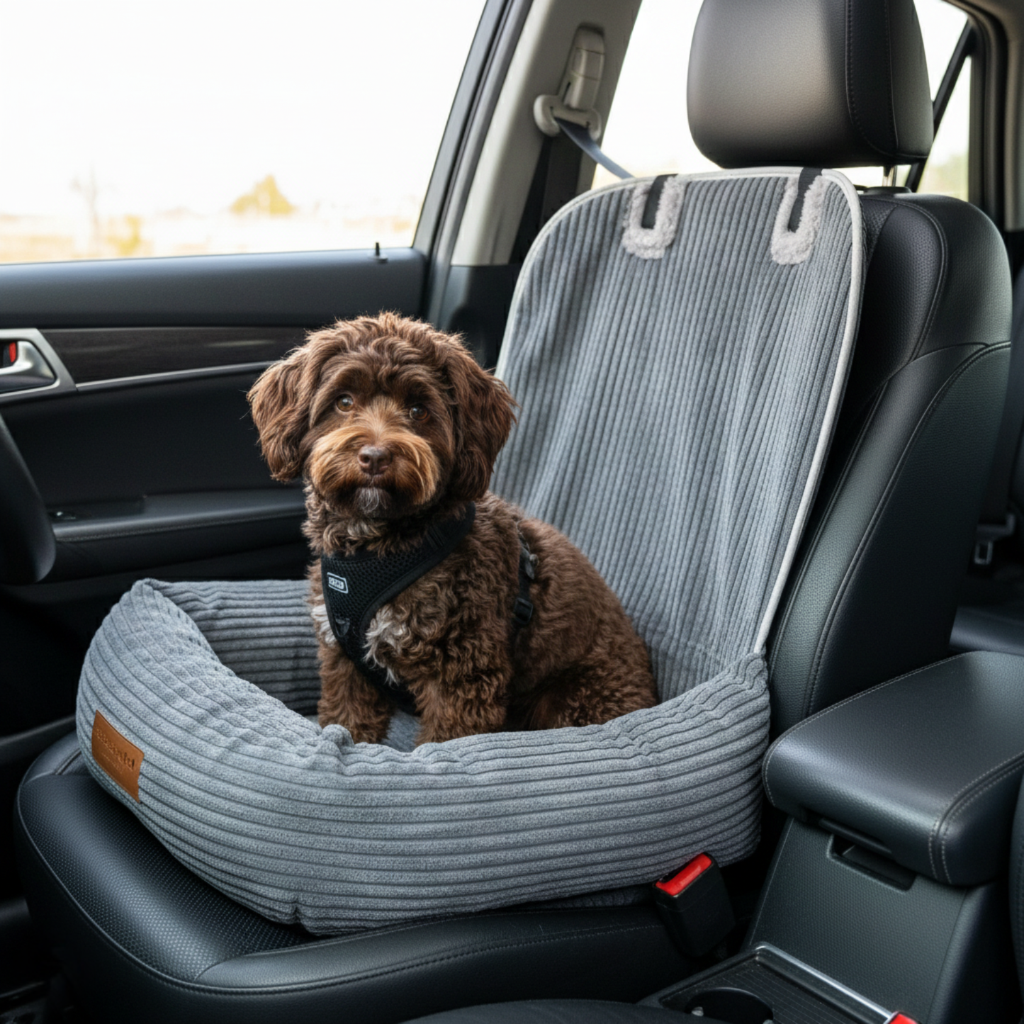 Car seat Ribbed fabric Gray - SIZE S