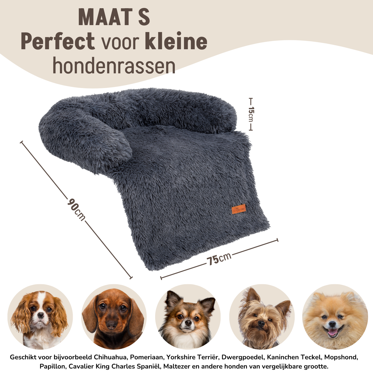 By Cee Cee Fluffy Hondendeken Bank