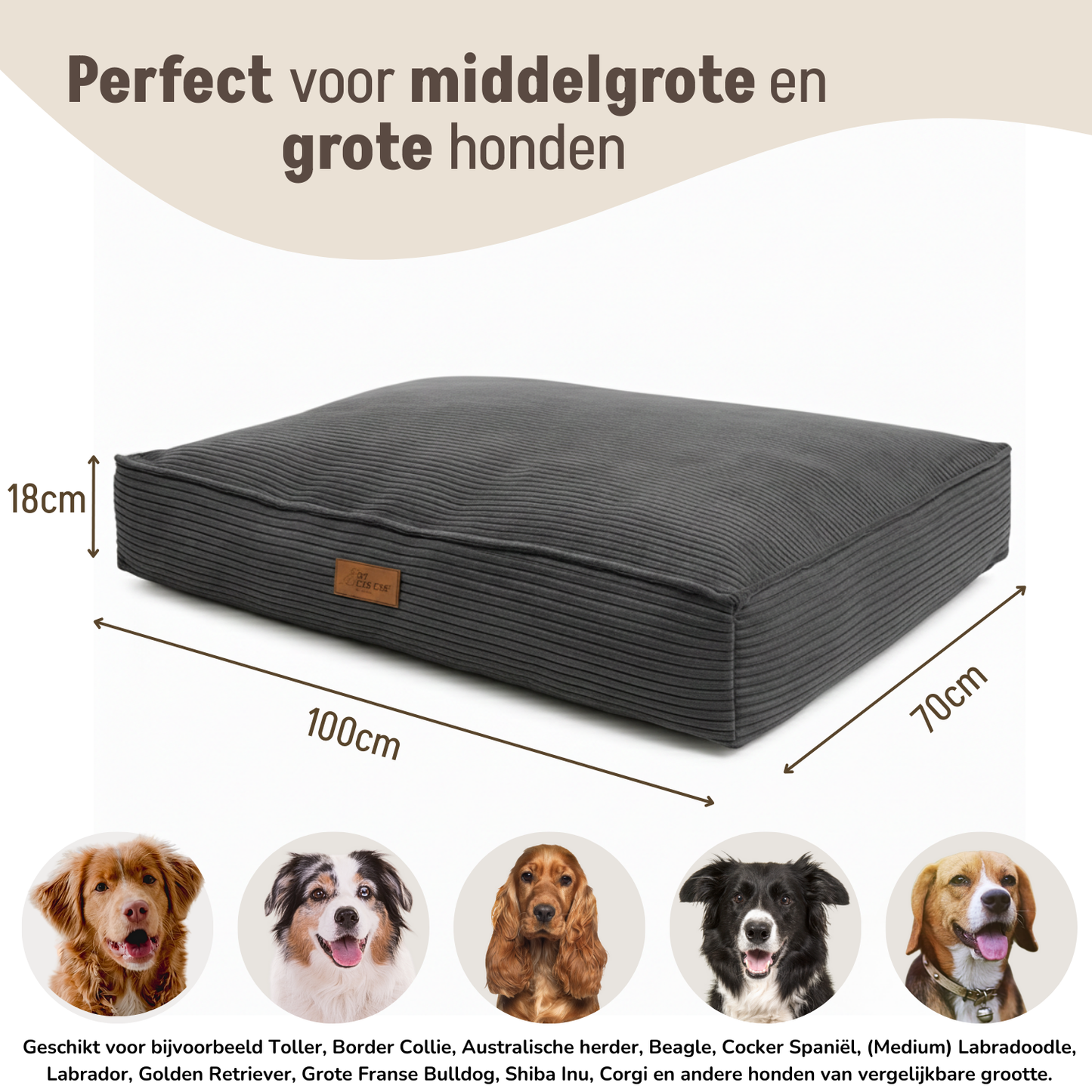 Losse Hoezen Orthopedische Rib Flakes Kussens 100x70