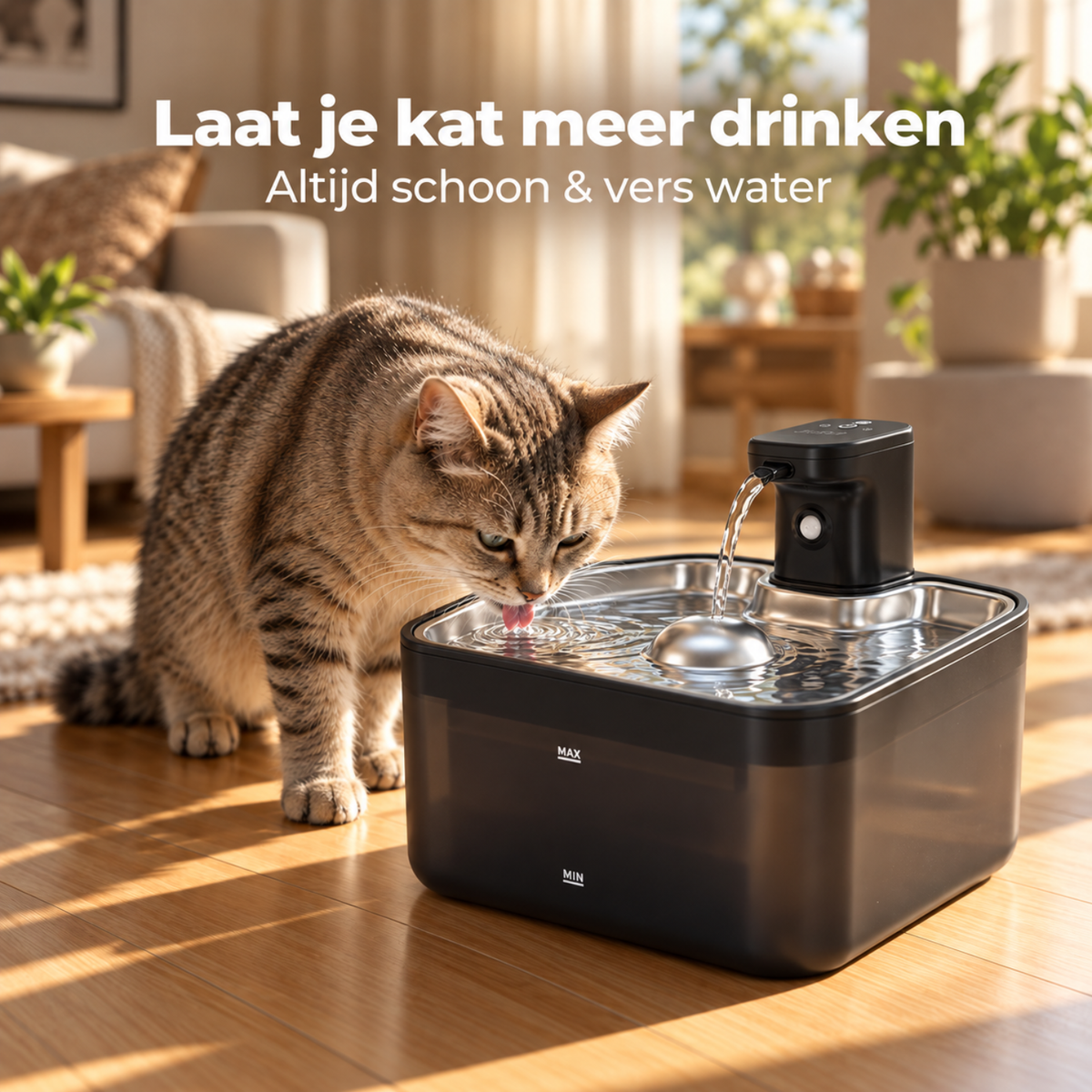 Slimme Draadloze Drinkfontein - Fluisterstil