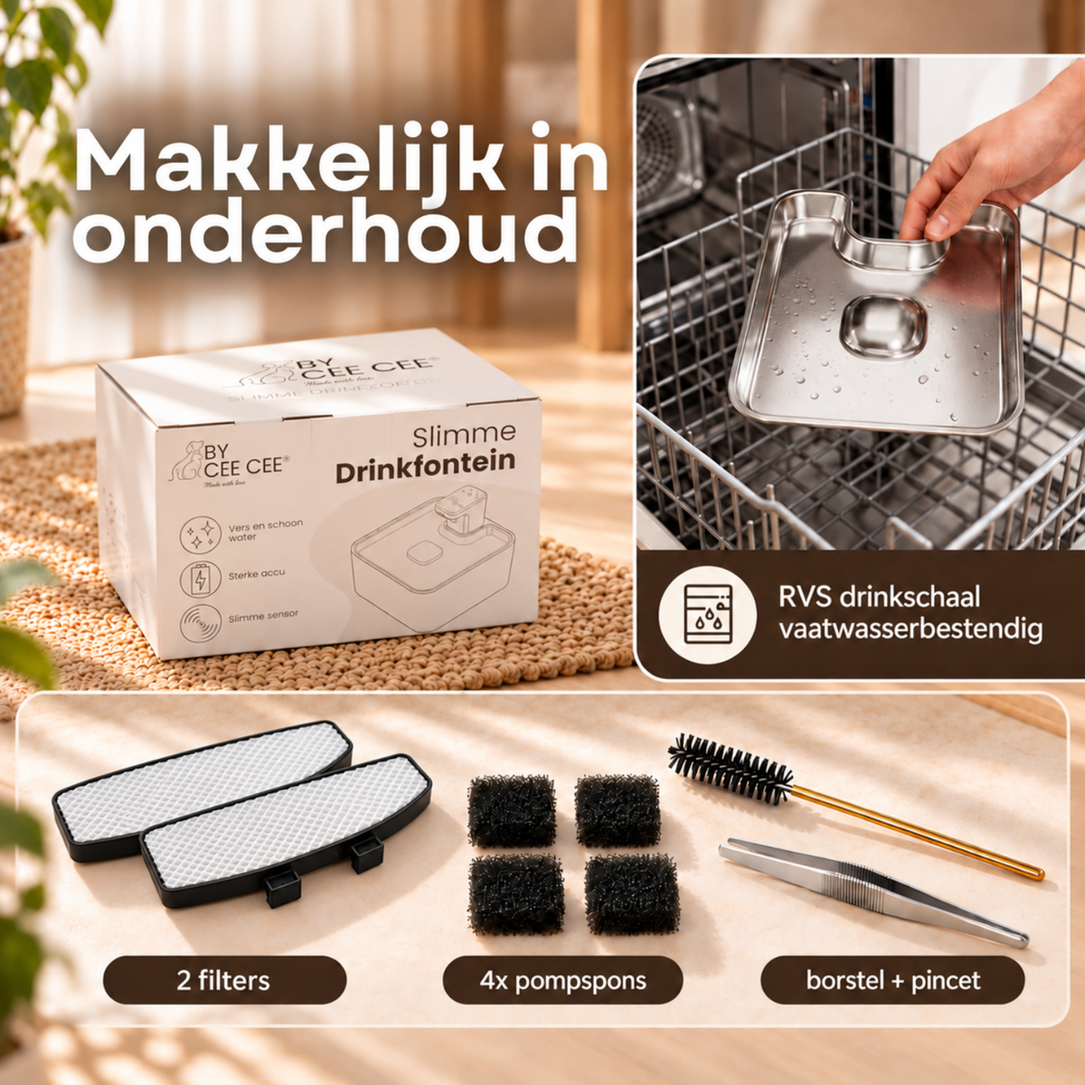 Slimme Draadloze Drinkfontein - Fluisterstil
