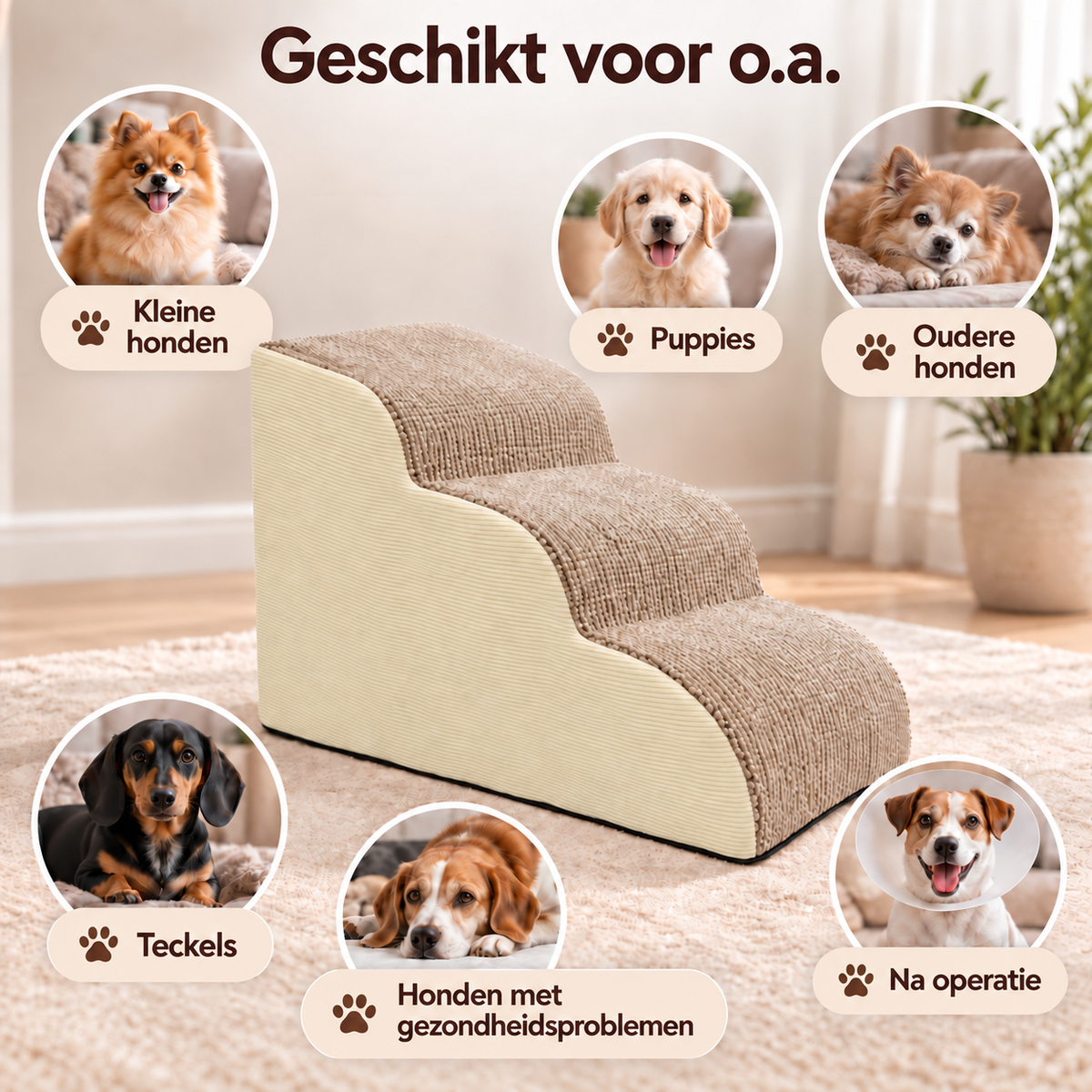 By Cee Cee Anti Slip Hondentrapje Voor Honden