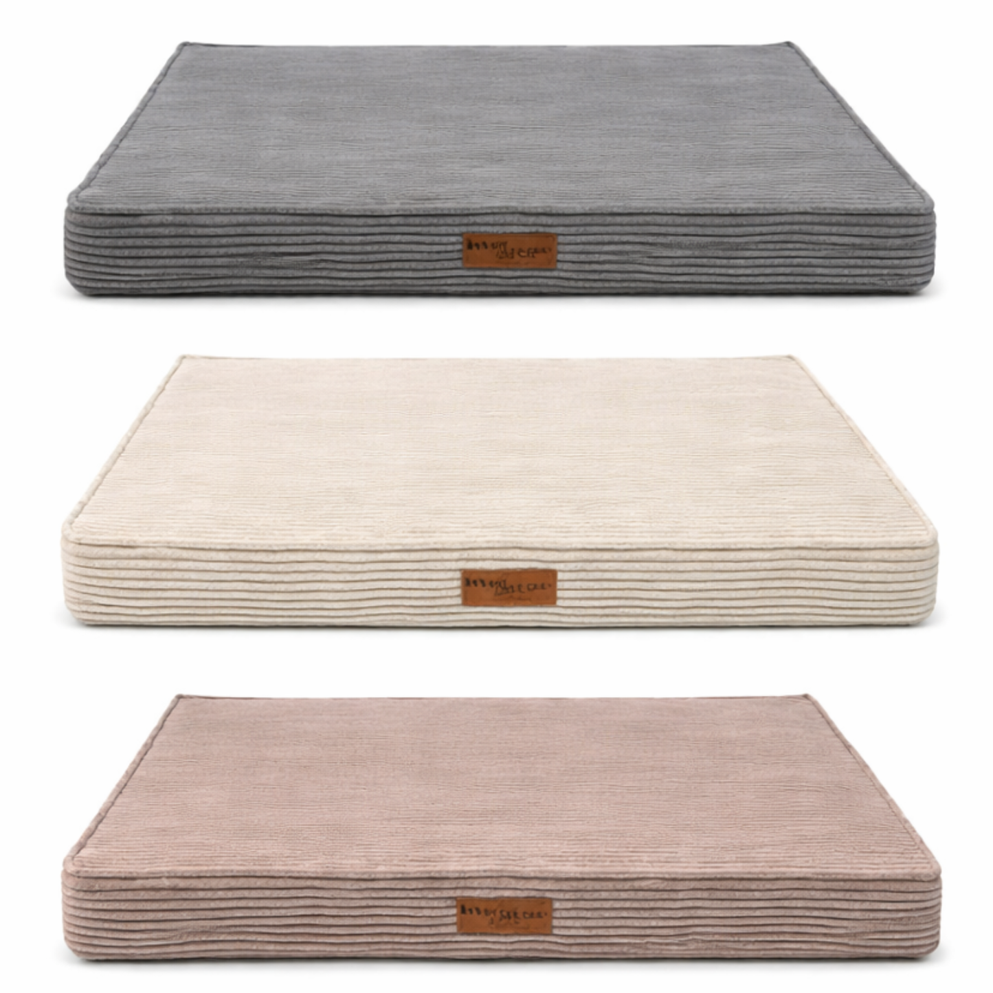 By Cee Cee Original Orthopedic Dog Cushion Ribbed Fabric 100x70cm