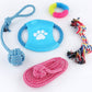 Hundespielzeug Qualität 5 Stück - Hundespielzeug - Welpenspielzeug - Hundespielzeug - Zahnseidenseil Hund - Hundeseil