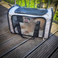 Katzen-Reisekorb – Hunde-Tragetasche – Hunde-Reisebox und Katzentasche – Katzen-Reisetasche für unterwegs – Anthrazit